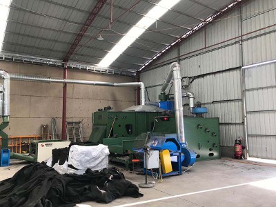 大菠萝首页陝西某無紡布廠粉（fěn）塵處理設備安裝案例