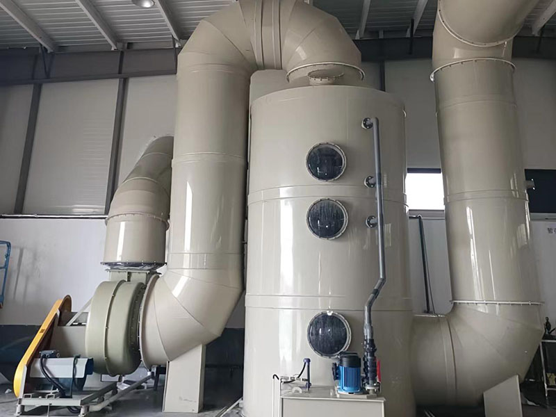 寶（bǎo）雞西安生活垃圾無害化處理（lǐ）熱電項目飛灰暫存庫氨氣去除噴淋塔案例